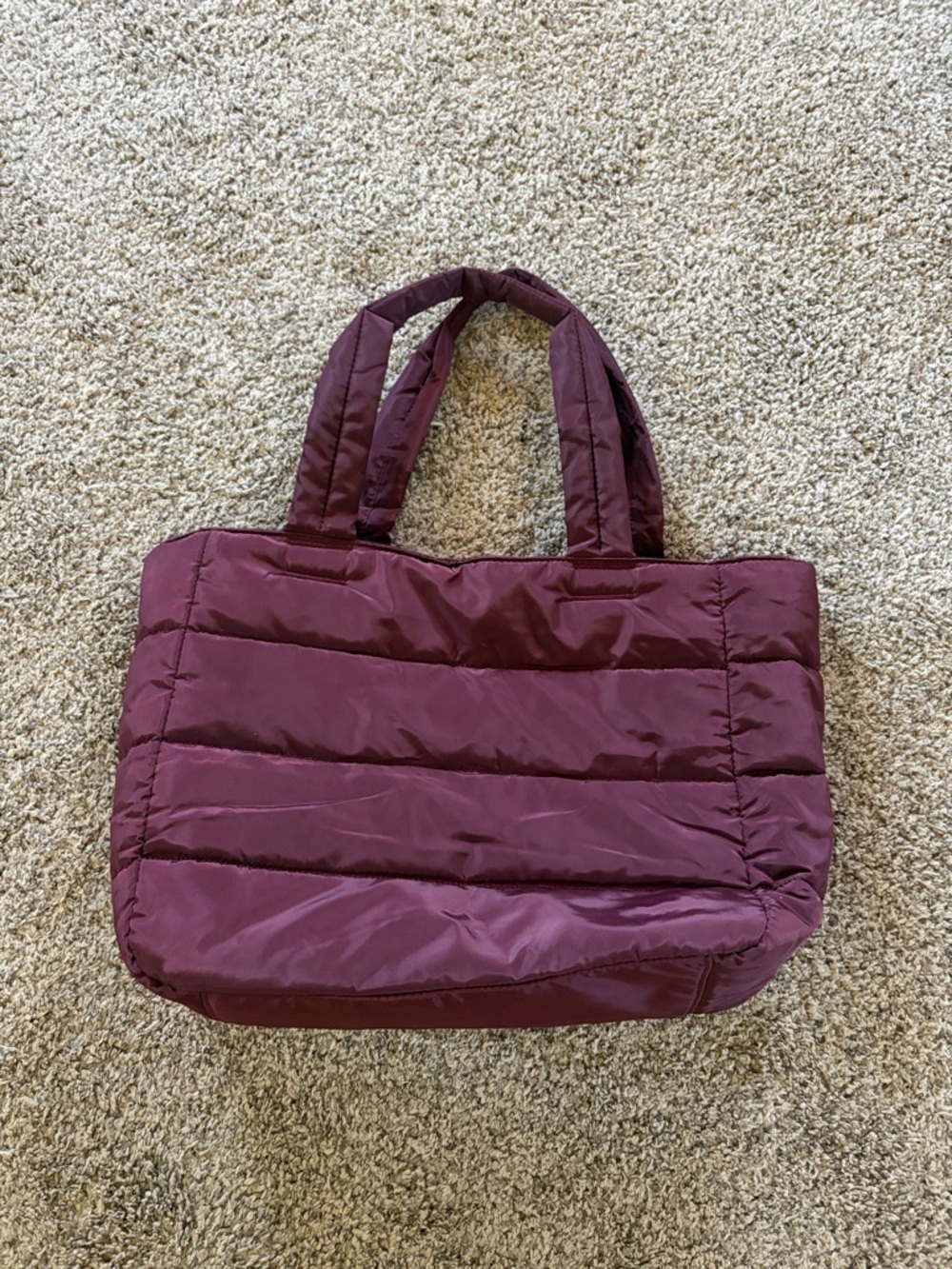Splits59 Quilted Puffer Tote - Plum